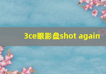 3ce眼影盘shot again